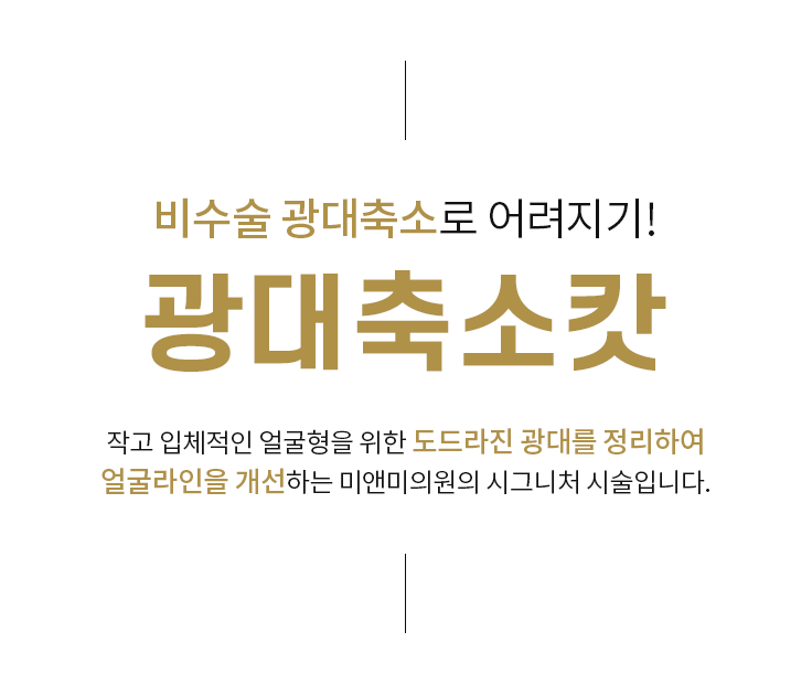 광대축소캇주사