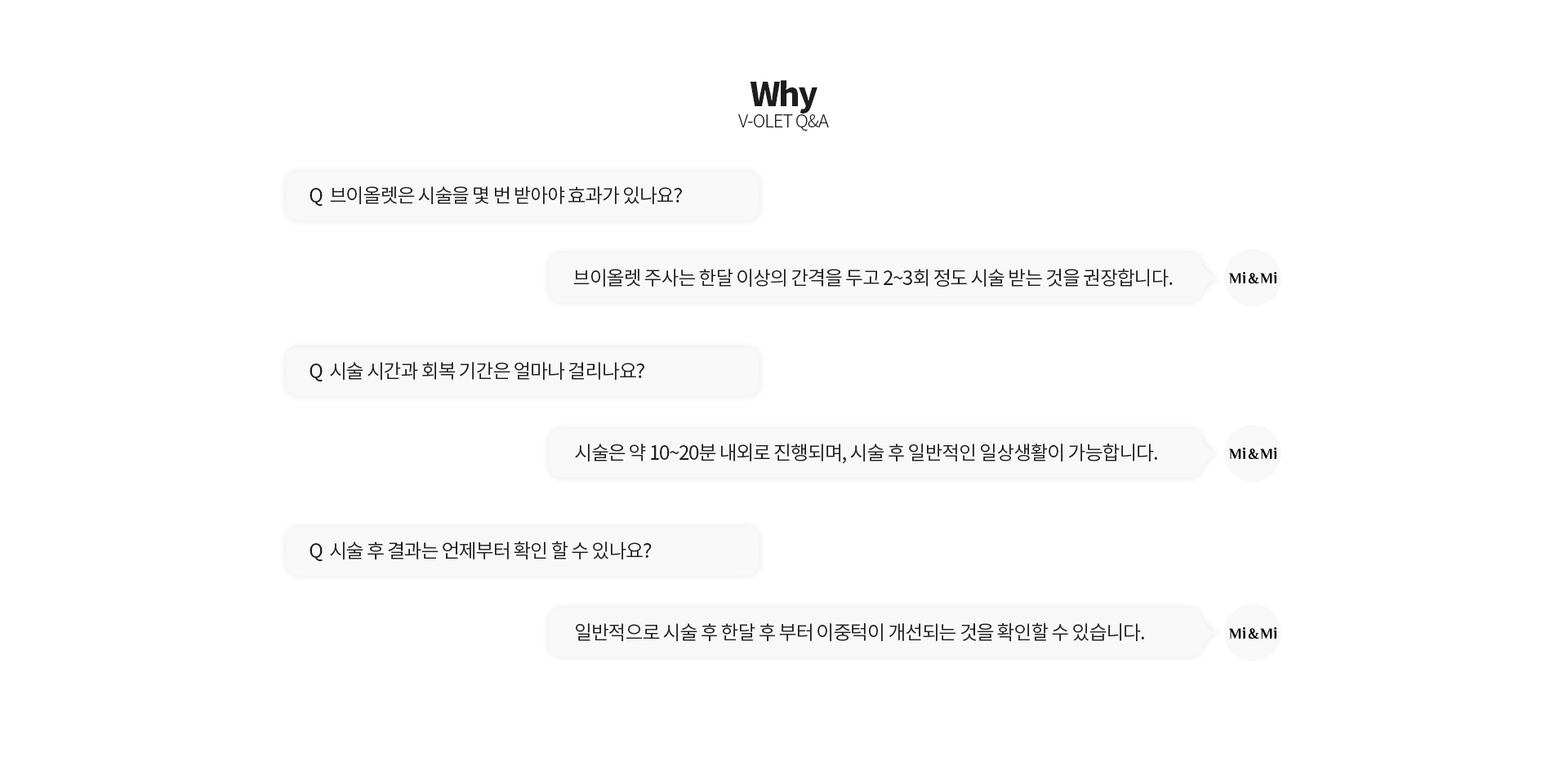 브이올렛 문답