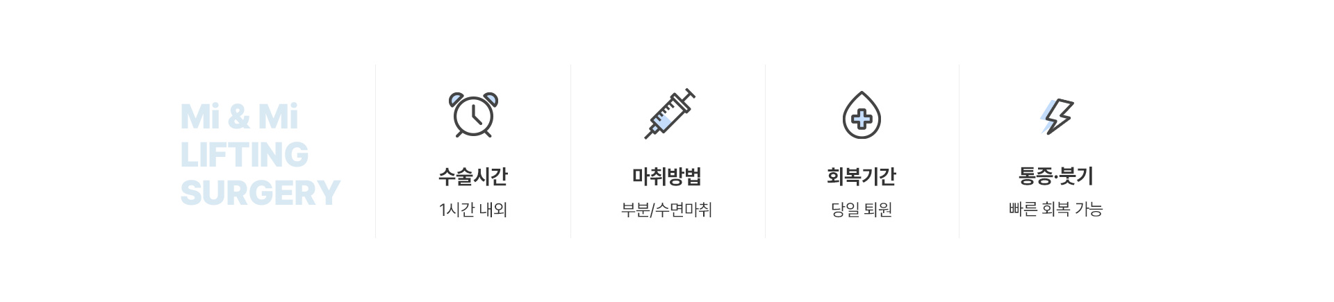 미앤미 상하안검리프팅 기존 문제를 개선한 높은 만족도!