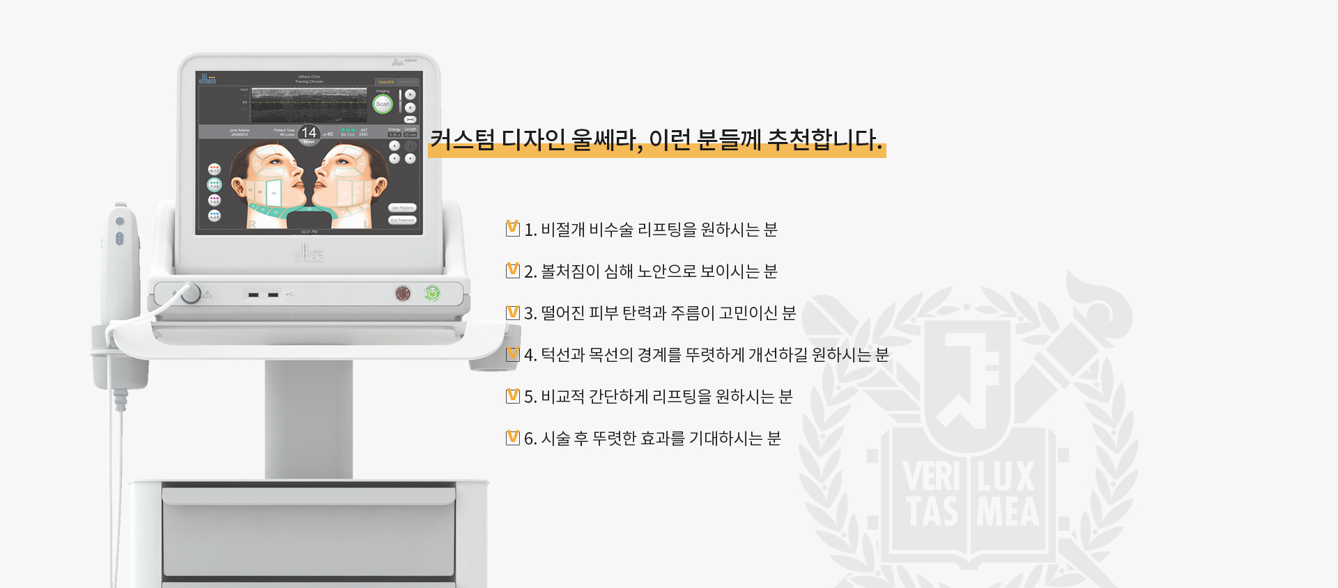 커스텀 디자인 울쎄라, 이런 분들께 추천합니다