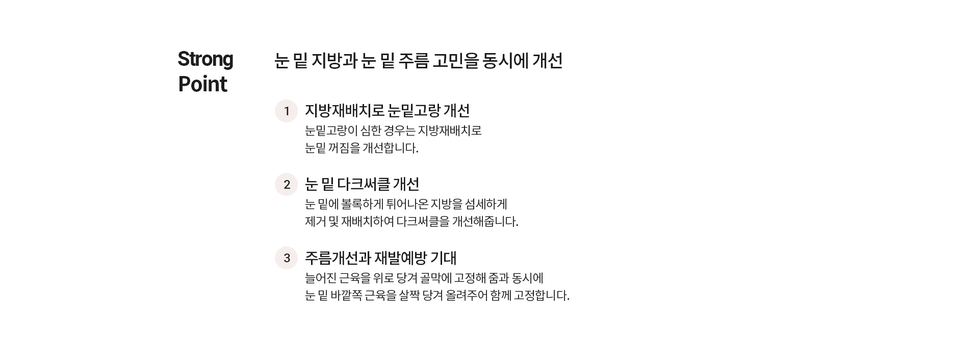 하안검수술 눈 밑 지방과 눈 밑 주름 고민을 동시에 개선