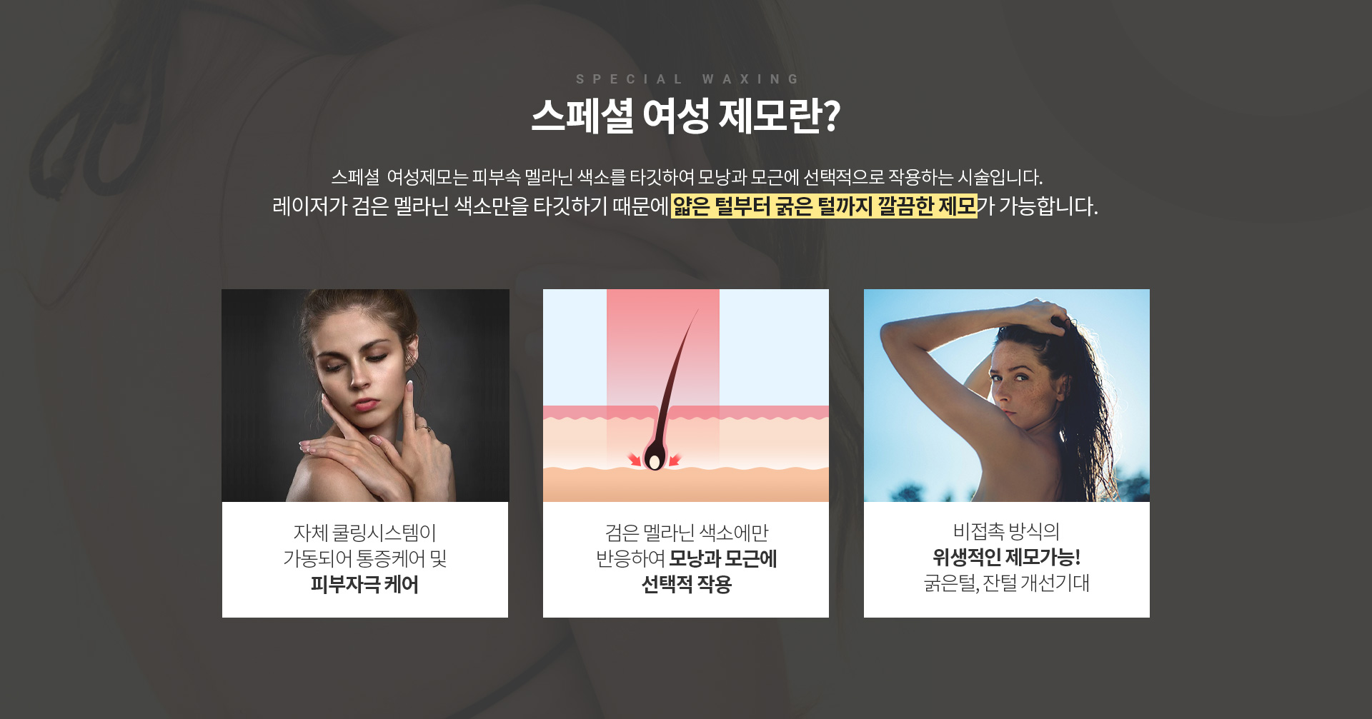 스페셜 여성제모란?