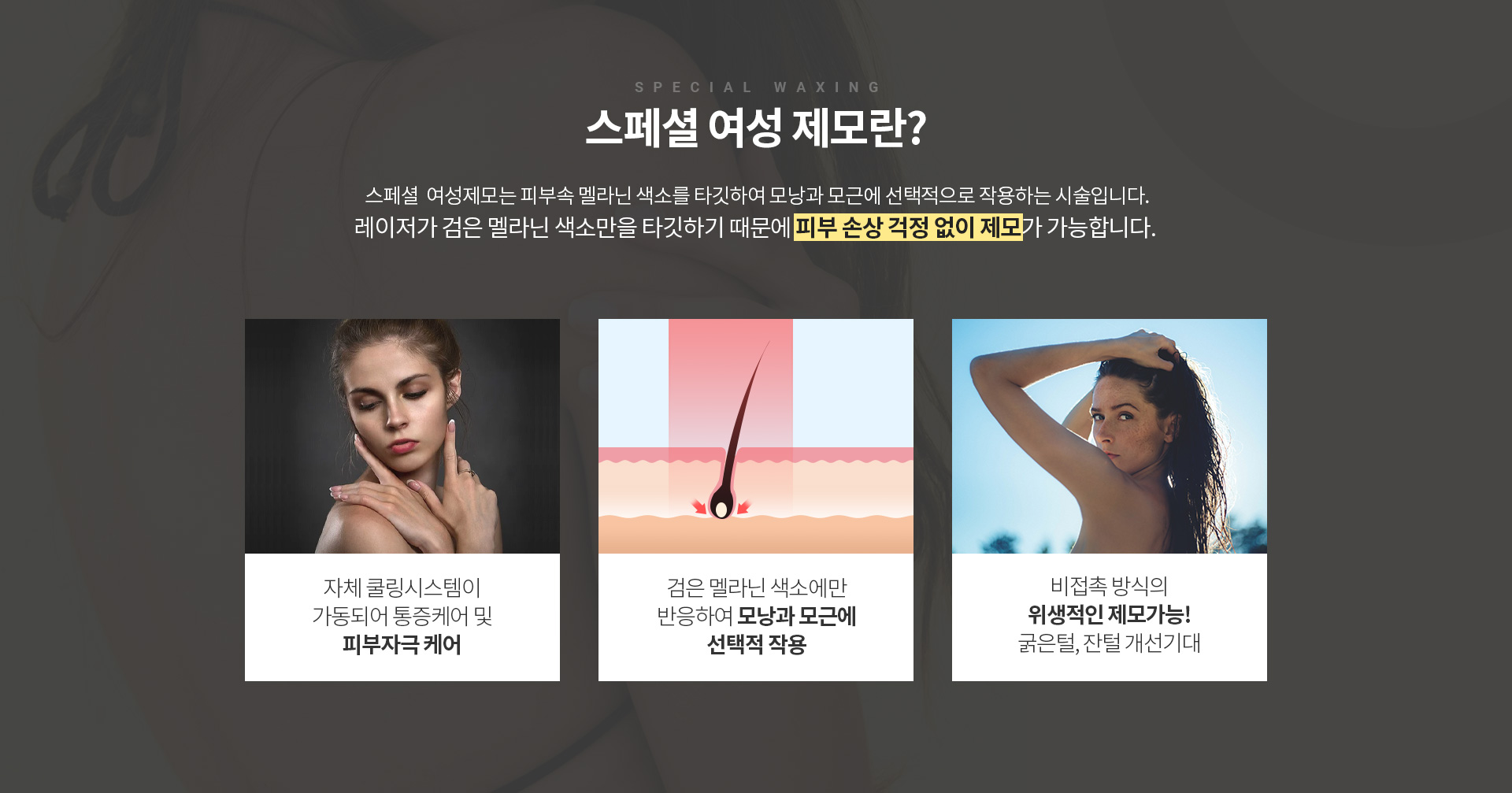 프리미엄 여성제모란?