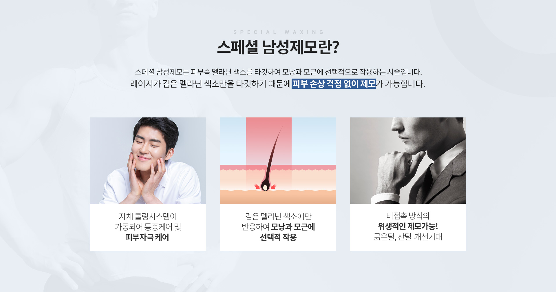 프리미엄 남성제모란?